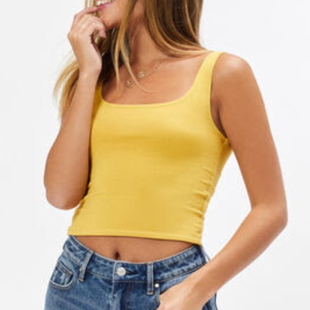 Mustard Crop Tanktop